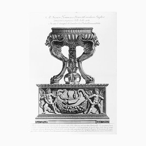 Altare antico di marmo ritrovato fra le macerie della Villa Adriana - 1778 1778