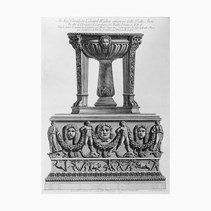 Trípode antico di marmo che si conservan Museo Capitolino - Aguafuerte 1778 1778