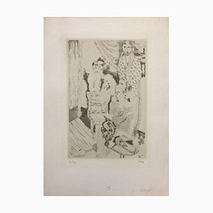 Group of three Clowns - Original Etching and Drypoint by Jean Lurçat - 1921 1921