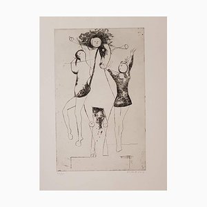 Giocolieri (Jugglers) - Original Etching by Marino Marini - 1969 1969