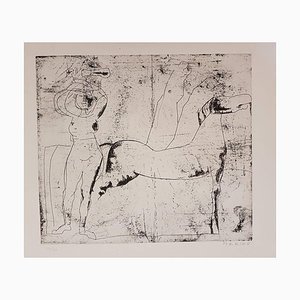 Fondale - Original Etching by Marino Marini - 1969 1969
