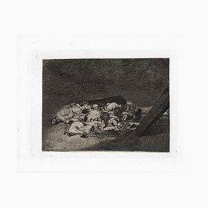 Acquaforte Muertos Recogidos - Original di Francisco Goya - 1863 1863