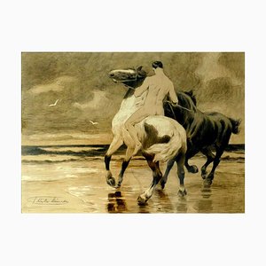 The Rider - Original Lithograph - Early 20th Century Early 20th Century