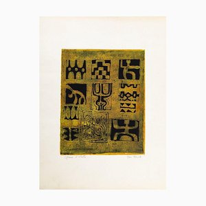 Abstract Symbolism - Original Lithographie von Alain Ducros - 1970s 1970s