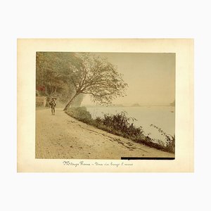 Stampa artistica del mare di Seto - Paesaggio dipinto a mano adalbum 1870/1890 1870/1890