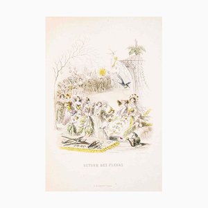 Retour des Fleurs - Les Fleurs Animées Vol. 2 II - Litho von JJ Grandville - 1847 1847