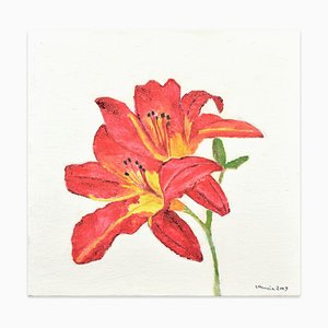 Hemerocallis - Original Oil on Canvas de Marzia Trinca - 2019 2019