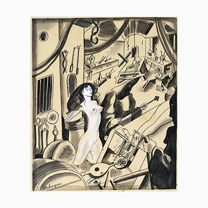 The Last Passion of Torquemada - Dibujo original sobre papel 1935 1935