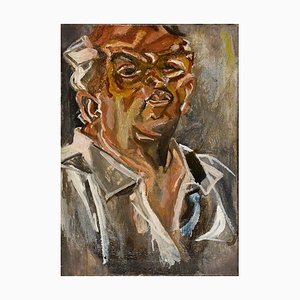 Autoportrait - Huile sur Toile par Marco Di Stefano - 2000s 2000s