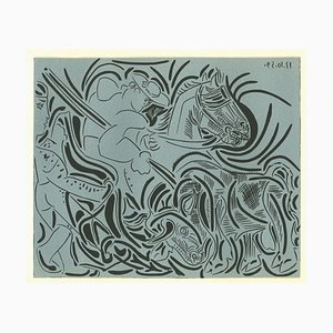 La Piqué - Linoleografia originale di Pablo Picasso, 1962, 1962
