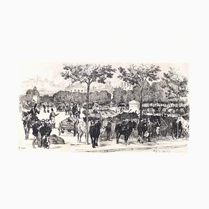Metz. Gravure à l'Eau-Forte par Auguste Lançon - Fin Juillet 1870 - 1870 Fin 1800