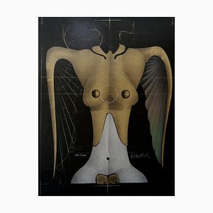 Flying Woman - Original Lithograph by P. Wunderlich - 1970s 1970s