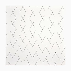 Intersecting Lines - Plate 3 - Original Screen Print by François Morellet - 1975