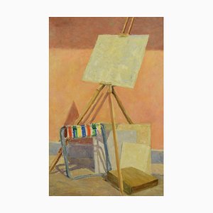 The Easel - Huile sur Toile par Paul Nicholls 1967 1967