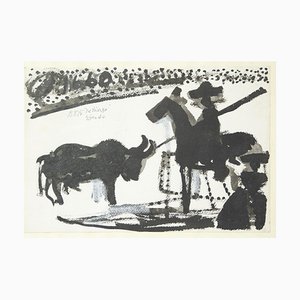 Homage to Picasso - Original Mixed Media by G. P. Berto - 1975 1975