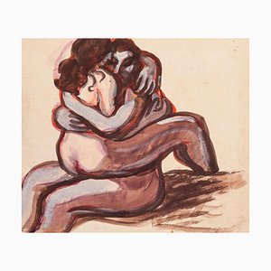 Embracing - Original Watercolor - 1950 ca. 1950 ca.