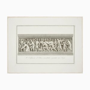 The Body of Hector Brought Back to Troy - Etching by F. Cecchini 1821