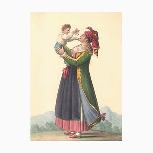 Costume di Procida - Aquarelle par M. De Vito - 1820 ca. 1820 ca