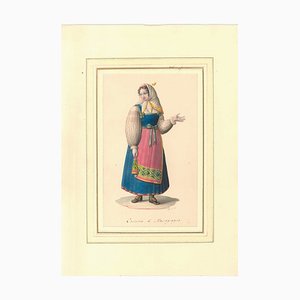 Costume di Massagrogna - Acquarello di M. De Vito - 1820 ca. 1820 ca