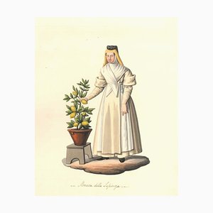 Monaca della Sapienza - Watercolor by M. De Vito - 1820 ca. 1820 c.a.