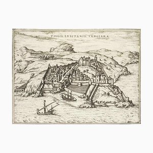 Tangiaria (Tanger), Karte von '' Civitates Orbis Terrarum '' - von F. Hogenberg - 1575 1575