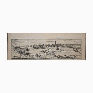 Dunkerque, Carte de ''Civitates Orbis Terrarum'' - par F. Hogenberg - 1572/1617 1572/1617