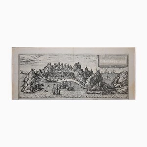 Aden, Carte de ''Civitates Orbis Terrarum'' - par F. Hogenberg - 1575 1575