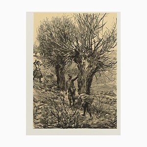 Spielende Kinder - Original Lithograph by Franz Skarbina - 1905 1905