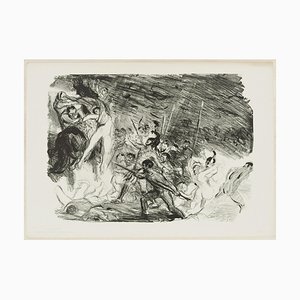 Entwurf zu Kleist's Penthesilea - Original Lithographie von M- Slevogt - 1904/5 1904/5