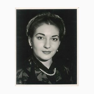 The Young Callas - Vintage Original Photograph of Maria Callas - End of 1950-51 1950-51