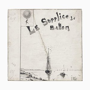 Le Supplice du Ballon - Inchiostro e matita su cartone - L. Vallet - XX secolo XX secolo