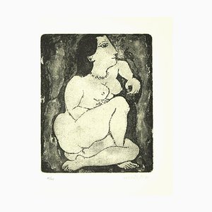 Nude - Original Etching by D. Cantatore - 1964 1964