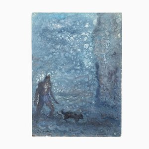 Under the Snow - Original Mixed Media auf Papier von Simon Goldberg - 20. Jh