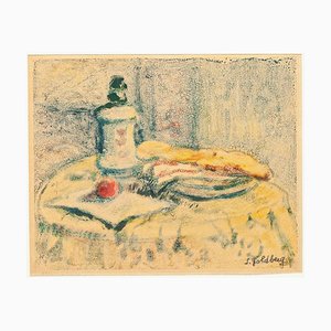 Still Life - Disegno originale in tecnica mista di Simon Goldberg - 20th Century 20th Century