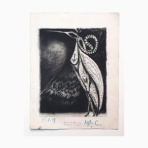 Bird - Original Etching by Marcel Guillard - 1959 1959