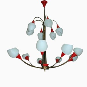 Italian Mid century chandelier from Stilnovo