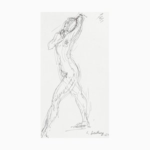 Akt - Original Federzeichnung von S. Goldberg - 1962 1962