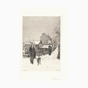Under the Snow - Original Etching by Anselmo Bucci - 1913 1913