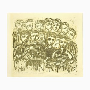 Cantici's Singers - Litografia originale di Gina Roma - anni '70