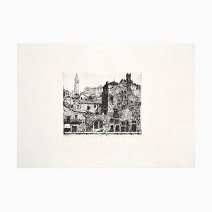 Verona - Original Black and White Etching - 1970s 1970s