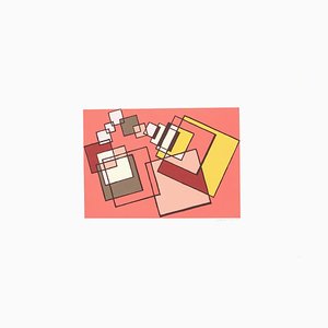 Affiche Composition Rouge par Mario Radice - 1978 1978