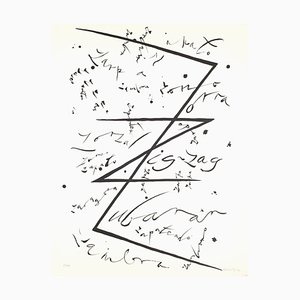 Lettera Z - Litografia originale di Raphael Alberti - 1972 1972