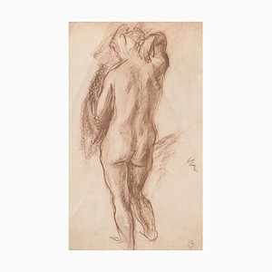 Nudo - Disegno originale a carboncino - Fine XIX secolo Fine XIX secolo