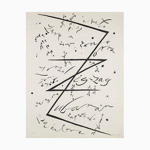 Letra Z - Litografía original de Raphael Alberti - 1972 1972