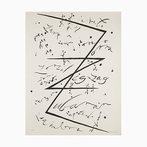 Letter Z - Original Lithograph by Raphael Alberti - 1972 1972