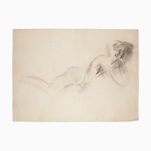 Dibujo Nude - Carboncillo original - 1968 1968