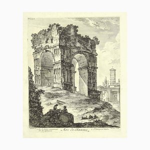 Arch of Janus - Original Etching 18th Century 18th Century
