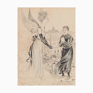 Komposition - Original China Tinte und Pastell auf Papier - Frühes 20. Jahrhundert Frühes 20. Jahrhundert