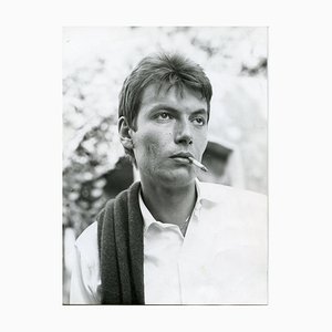 Portrait de Fabrizio De André - Photo Vintage N & B - 1960s 1960s