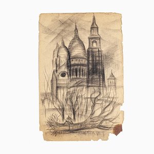 Basilica del Sacro Cuore di Parigi - Disegno originale - XX secolo XX secolo